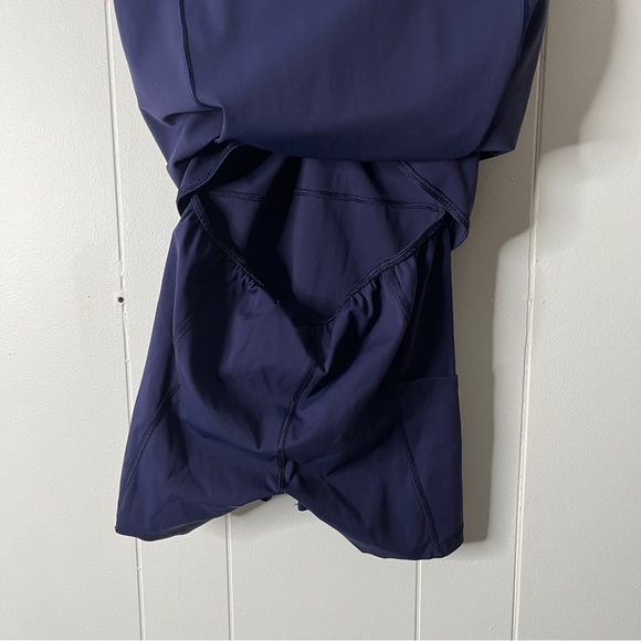 NWT SPANXshape™ Get Moving Zip Front Dress in Lapis Blue Women's S Sporty - Picture 10 of 10
